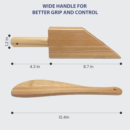 Mattress Lifter and Bed Sheet Tucker Tool, Natural Rubberwood - Image 5