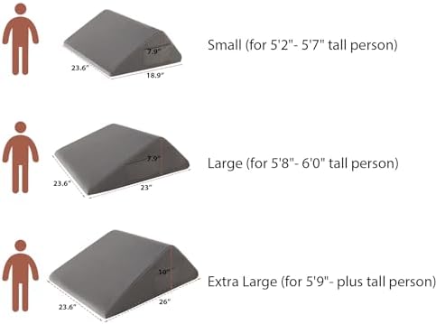 Knee Wedge Pillow, Memory Foam Leg Pillow Bed Wedge - Image 2