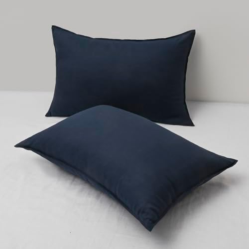 CHUFFED Linen Pillowcases 2 Pack 100% Linen Standard Pillow Cases, Breathable - Image 2