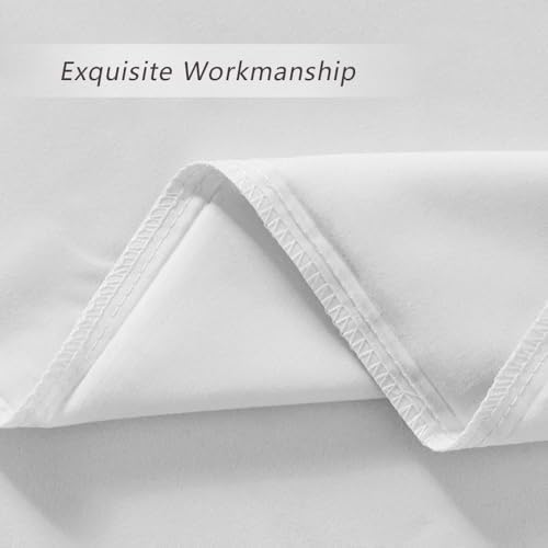 White Standard Size Pillow Cases Set of 2, Microfiber - Image 5