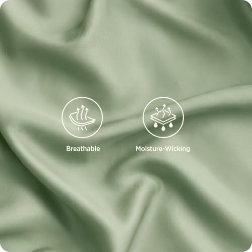 Bedsure PureWoven 100% Rayon Derived from Bamboo, Twin Bed Sheets, 3 Pieces - Image 4