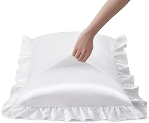 Silky Satin Ruffled Pillow Cases - Image 3