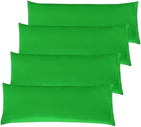 Elegant Comfort 4-Pack Solid Pillowcases 1500 Premium Hotel Quality Microfiber by ELEGANTCOMFORT