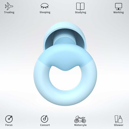 Earplugs for Sleeping, Noise Reduction Soft Silicone Ear Plugs - Image 2