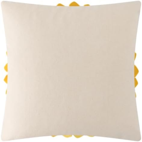 OiseauVoler Decorative 3D Sunflower Throw Pillow Covers 18x18 Inch Yellow - Image 4