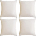 GIGIZAZA Decorative Throw Pillow Covers 16 x 16, Ivory Cream White Soft Pillow by GIGIZAZAFocusingonhomedecoration