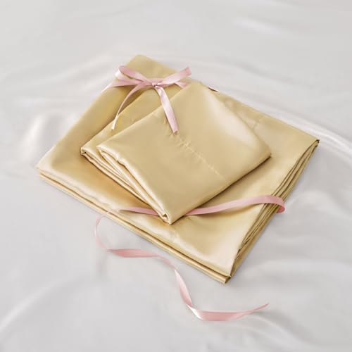 BEDELITE Satin Sheets California King Size Bed Set, 4 Pieces - Image 6