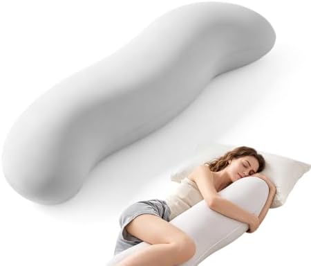 Pea Pod Body Pillow for Side Sleepers, S-Shaped Body Align Cooling Pillow by Unknown