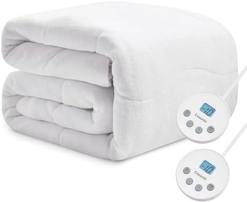 Heated Quilted Wave Mattress Pad, Queen Size Dual Control, Soft Bed Warmer by Unknown