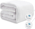 Heated Quilted Wave Mattress Pad, Queen Size Dual Control, Soft Bed Warmer by Unknown