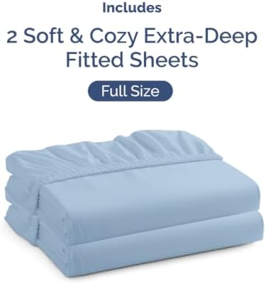 CGK Linens 2 Pack Extra Deep Full Fitted Sheets - Image 4