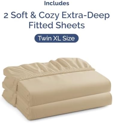 CGK Linens 2 Pack Extra Deep Twin XL Fitted Sheets - Image 4
