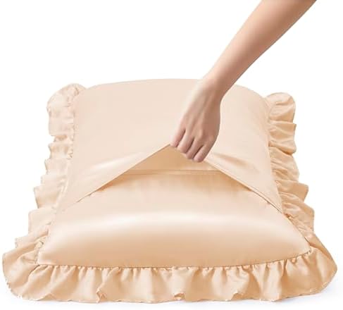 Silky Satin Ruffled Pillow Cases - Image 5