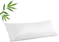 Body Cooling Pillow Case, Viscose Derived from Bamboo Long Pillow Protectors by ShunjieHome