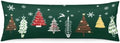 Christmas Forest Green Tree Pillow Cover by AELMARNEE