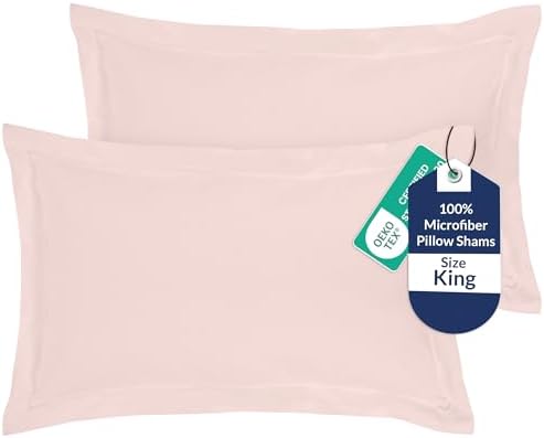 Royale Linens Microfiber King Size Pillow Shams Set of 2 by ROYALELINENS