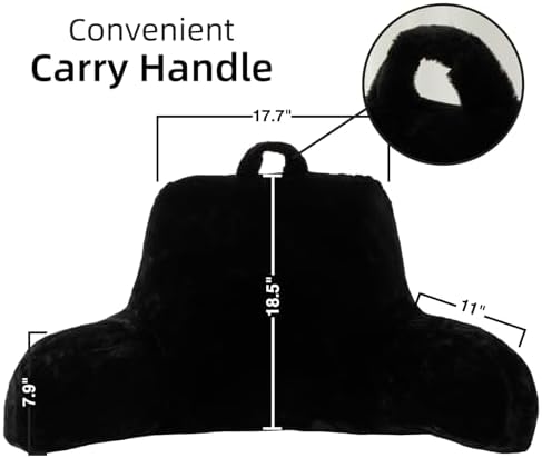 A Nice Night Black Reading Pillow - Image 2