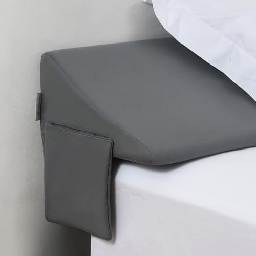 Vekkia Queen Bed Wedge Pillow for Headboard Gap Filler, Prevents Pillows & by Vekkia