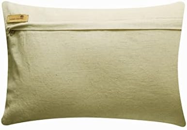 The HomeCentric Decorative Beige & Gold Pack of 2, Linen Lattice, Trellis & - Image 3