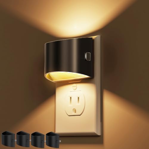 L LOHAS LED Night Lights Plug into Wall 4 Pack, Dusk to Dawn Nightlight by LLOHASLED