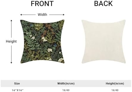 Spring Pillow Covers 16x16 Inch Set of 2, Seasonal Vintage Floral Outdoor - Image 5