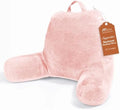 Sasttie Reading Pillow for Bed, Back Pillow for Sitting Up, Peach Pink by SASTTIE