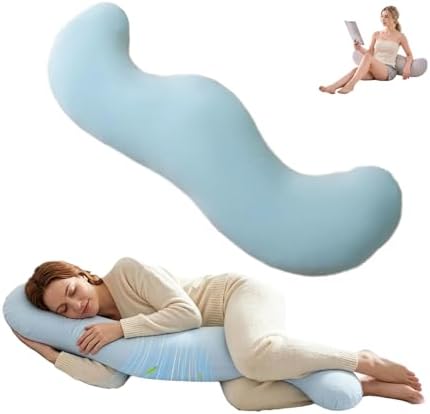 Pea Pod Body Pillow for Side Sleepers, S-Shaped Cooling Full Body Pillow by Unknown