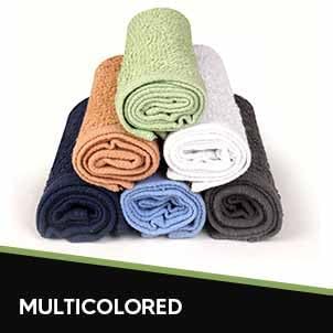 Towel and Linen Mart 100% Cotton - Wash Cloth Set - Flannel Face Cloths, Highly Absorbent and Soft Feel Fingertip Towels (Multi 12, Pack of 12) - Image 2