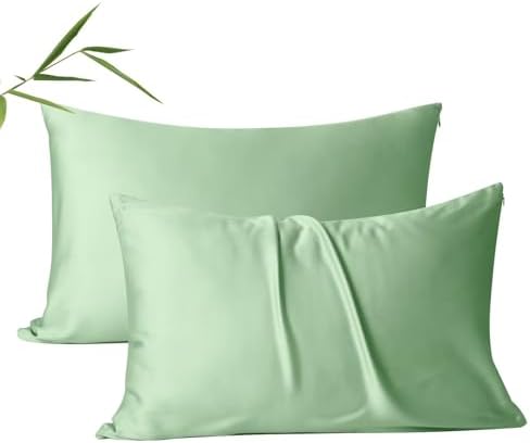4 Pack Cooling Pillow Cases, Viscose Derived from Bamboo Pillow Protectors by ShunjieHome