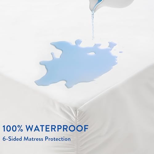 SureFit Twin Size Mattress Protector, Zippered Encasement, 100% Waterproof - Image 3
