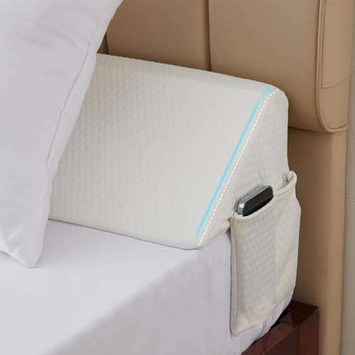Bedluxe Queen Bed Wedge Pillow for Headboard, Fill The Gap by Bedluxe