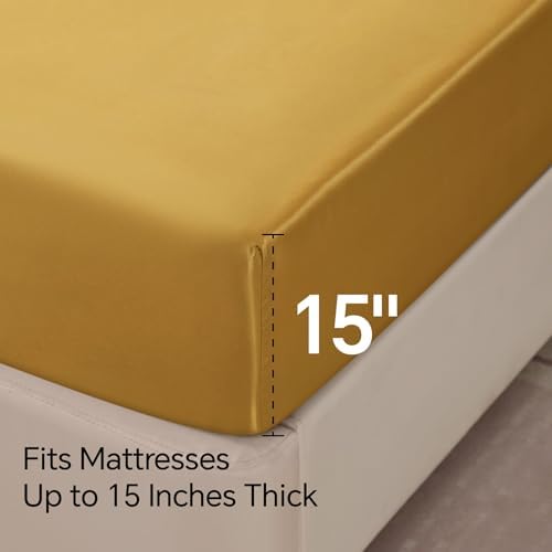 BEDELITE Satin Sheets Queen Size Bed Set, 4 Pieces - Image 6