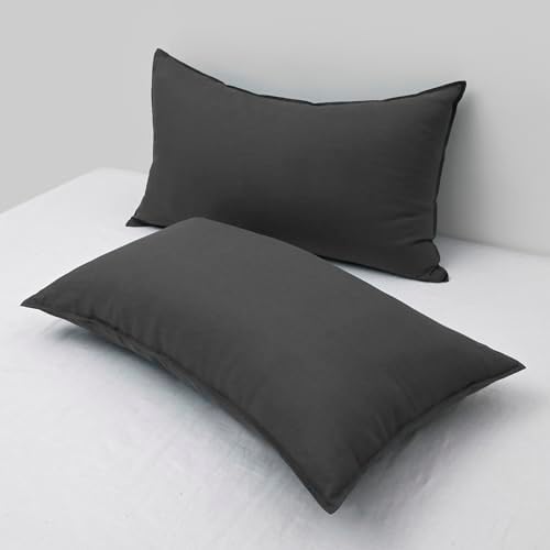 CHUFFED Linen Pillow Cases 2 Pack 100% Linen King Size Pillowcases, Breathable - Image 2