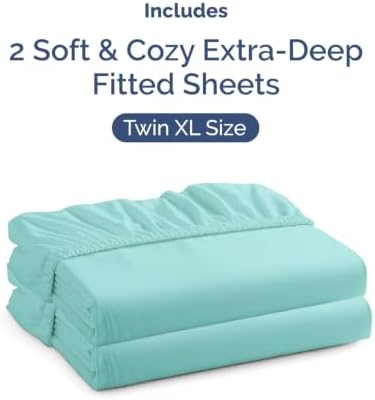 CGK Linens 2 Pack Extra Deep Twin XL Fitted Sheets - Image 4