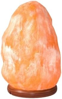 Himalayan Salt Lamp for Bedroom Large 8-10 Inch Pink Salt Rock Lamp with Dimmer, Wooden Base & Spare Bulbs | Calming Ambient Night Light | Thoughtful Wellness Gift for Women, Home, or Office - Image 4