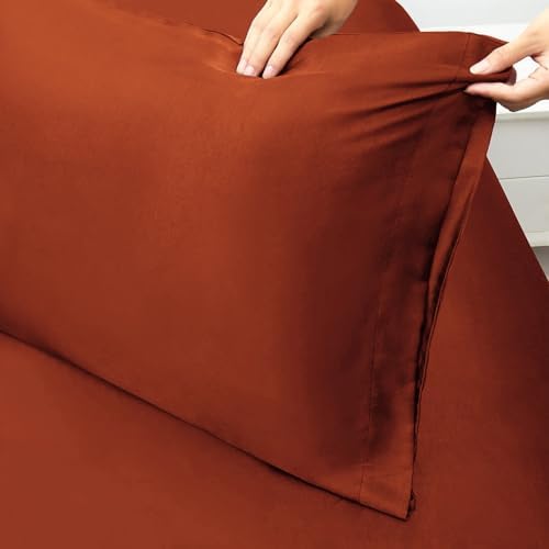 Ersmak Satin Pillowcase Queen Set of 2, Wrinkle Fade Resistant Pillow Covers - Image 7