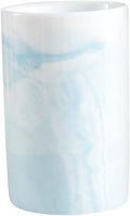 Ceramic Toothbrush Holder, Bathroom Cup, Drinking Mug, Coffee Cups, Marble Pattern Pen Holders, 300ml/Pcs (Blue)