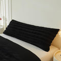 MEGO 20x54 Body Pillow Cover, Soft Wide Ribbed Faux Rabbit Fur by MEGO