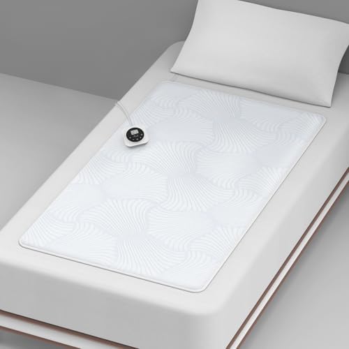 Heated Mattress Pad Mini Twin, 3D Air Fabric, Preheat & Memory by reaks