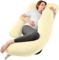 Cooling Pregnancy Pillows for Sleeping, Light Yellow by SASTTIE