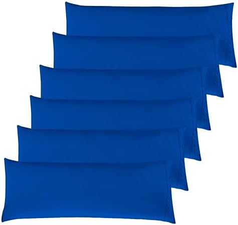 Elegant Comfort 6-PACK Solid Pillowcases 1500 Premium Hotel Quality Microfiber by ELEGANTCOMFORT