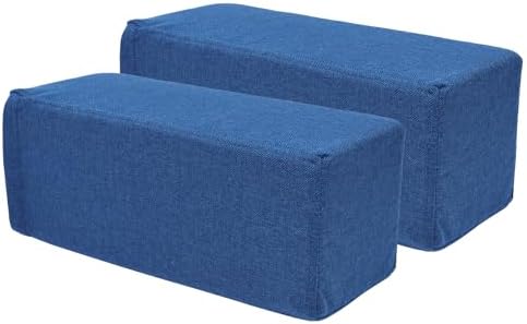 2 Pack Couch Arm Rest Pillow, High Density Foam Armrest Cushion, Removable & by MMuteTouch