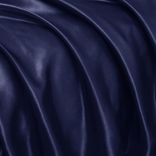 Homiest Navy Blue Ruffle Satin Body Pillow Cover - Image 7
