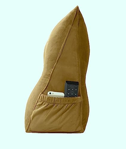 Peachwell Handmade Headboard Pillow-Queen Wedge Triangular Large Bolster - Image 3