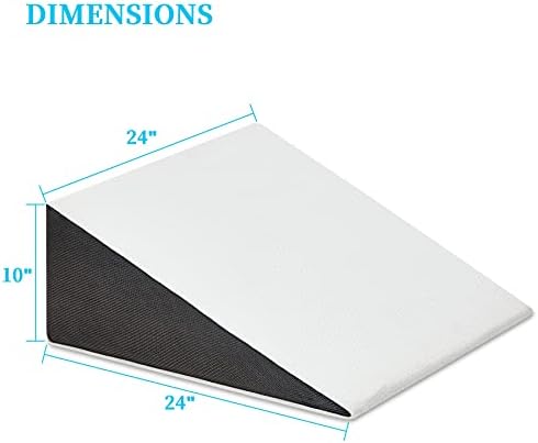 Bed Wedge Pillow for Sleeping 24x24x10 Inch, Elevated Support - Image 5