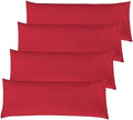 Elegant Comfort 4-PACK Solid Pillowcases 1500 Premium Hotel Quality Microfiber by ELEGANTCOMFORT