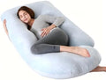 Pregnancy Pillow for Sleeping, Soft 57“ Full Body Maternity Pillow, U Shaped by EZMOM
