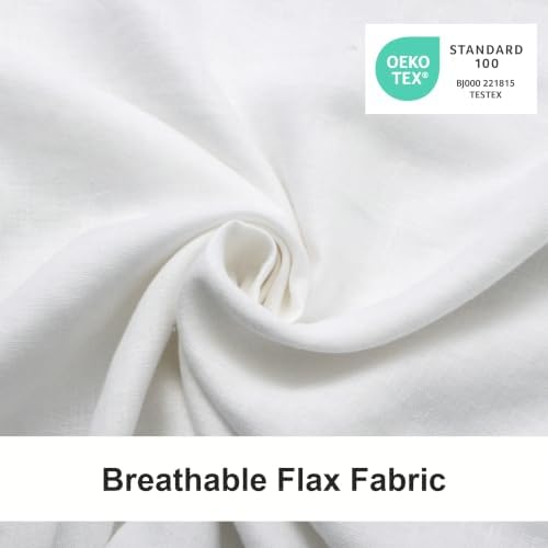 CHUFFED Linen Pillow Cases 2 Pack 100% Linen Standard Pillowcases, Breathable - Image 2