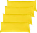 Elegant Comfort 4-PACK Solid Pillowcases 1500 Premium Hotel Quality Microfiber by ELEGANTCOMFORT