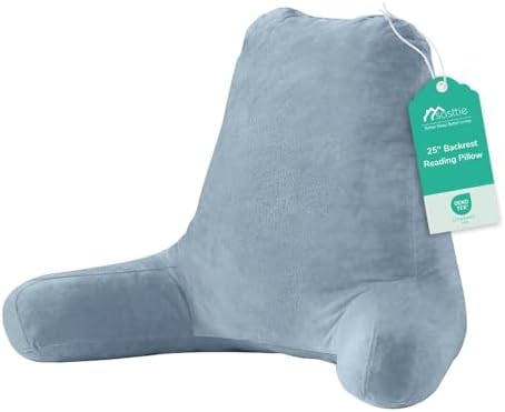 Sasttie Reading Pillow for Bed, Back Pillow for Sitting Up by SASTTIE